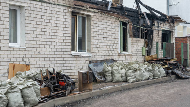 Professional Fire Damage Removal technician working in Laurel, MD